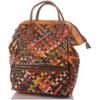 Braided Patchwork Backpack In a Colorful Design