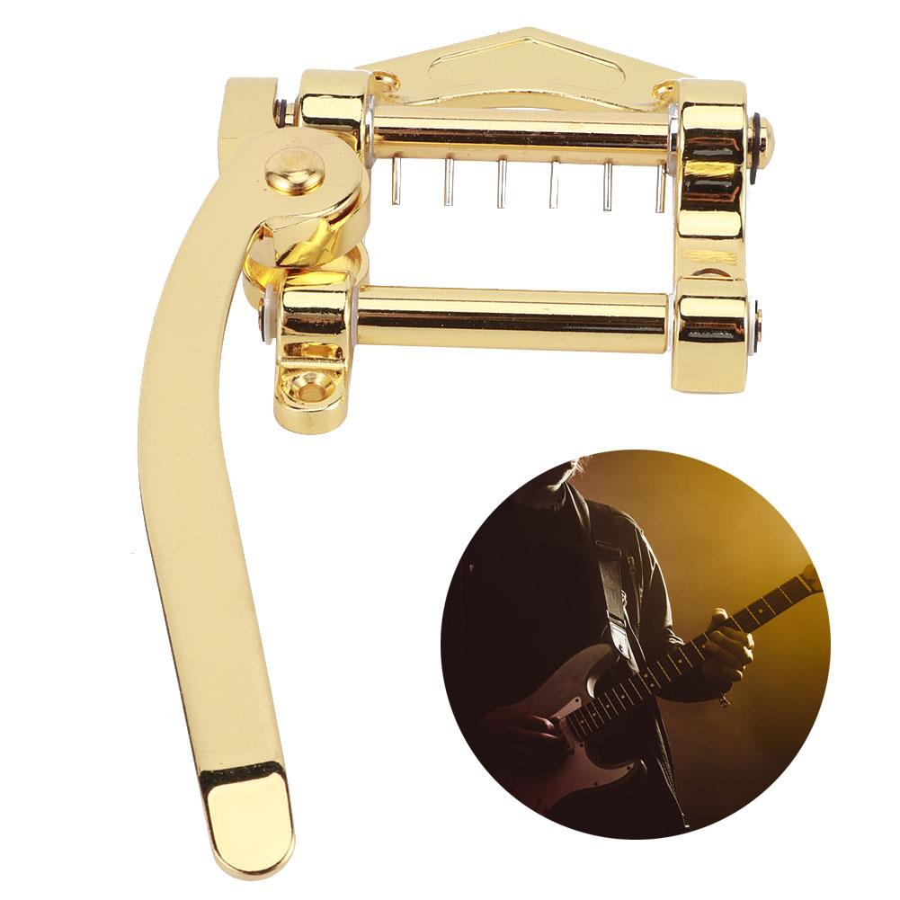 Tailpiece Vibrato Bridge for for SG Tele LP Flat Top Electric Guitar Tremolo SystemGold