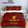 Custom Name Football Club Pattern Bedding Quilt Set  Home Decoration  Gift (1 * duvet cover + 2 * pillowcase  without core)