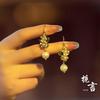 Elegant Ebony Flower Hairpin for Women – Ancient Style, High-End Feel, Simple Chinese Design, Perfect for Daily Use.