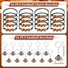 Aoriher 162 Pcs Football Party Favors, Football Party Gift Goodie Bag Fillers Foam Footballs Tattoo Stickers Keychains Stickers Charm Bracelets Sport