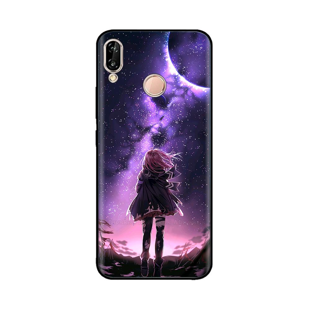 for Huawei P20 Lite Case Silicon Soft TPU Printed Phone Cover Case For Huawei P20lite P 20 Lite Bumper Case Shockproof 5.84 inch