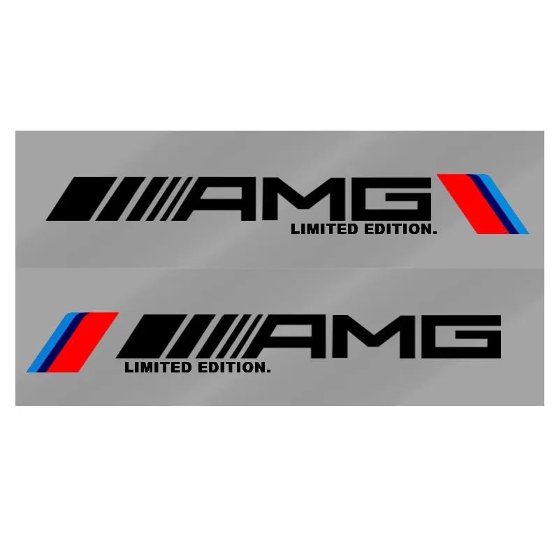 OLV5 Reflective Car Door Side Sticker Body Graphics Vinyl Decal For Mercedes Benz W204 W212 W176 GLC CLA GLA E C G M R S Class AMG