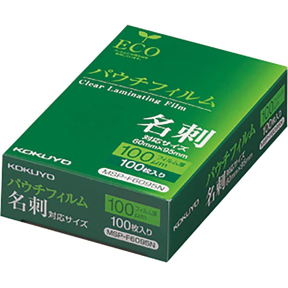 

KOKUYO Laminating Film Pouch Film 100 Micron Business Card Size 100 Sheets MSP-F6095N