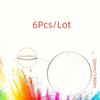 6/20Pcs/Lot Acrylic Clear Circle Discs Keychain Set with Leather Tassel Pendant Jump Rings for Vinyl Kit DIY Keychain Vinyl Crafting