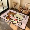 Cartoon R-Rilakkumas Carpet Bathroom Anti-slip Mat Door Mat Home Decoration Mat Entrance Door Mat Scratch-resistant Door Mat
