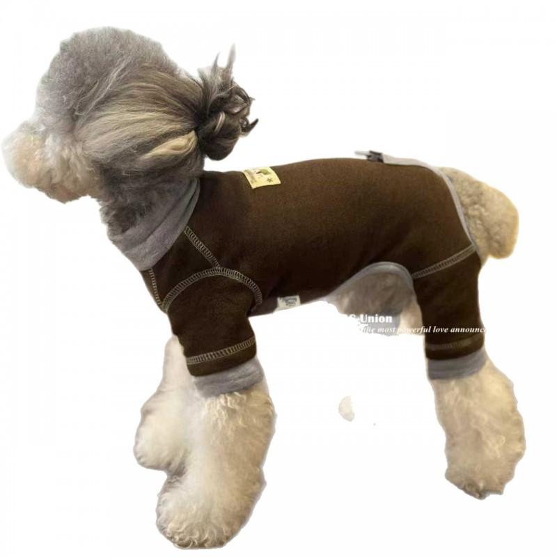 Pet Winter Thermal Four-Legged Pajamas Small Dog Cat Clothes Bichon Frise Pomeranian Yorkshire Terrier