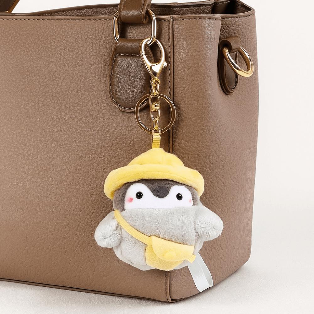 Collection Penguin Doll Bag Pendant Fluffy Plush Penguin Keychain  Backpack Decoration
