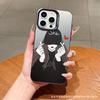 Heart-Pushing Girl Is Suitable for iPhone 11/12/13/14/15/16 Pro Max iPhone 17 Air Fashion Phone Cases