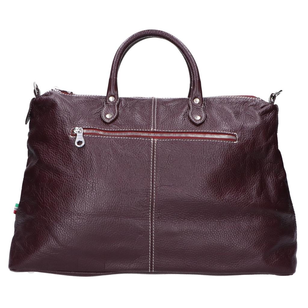 Orobianco Vesa Pelle Leather 2WAY Boston Bag Bordeaux seriesUsed