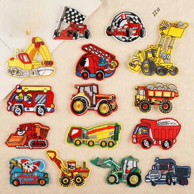Embroidery Logo Badge Cartoon Car Modeling Cloth Label Adhesive Patch Sticker Clothing Accessories Embroidery Sticker Cloth Sticker