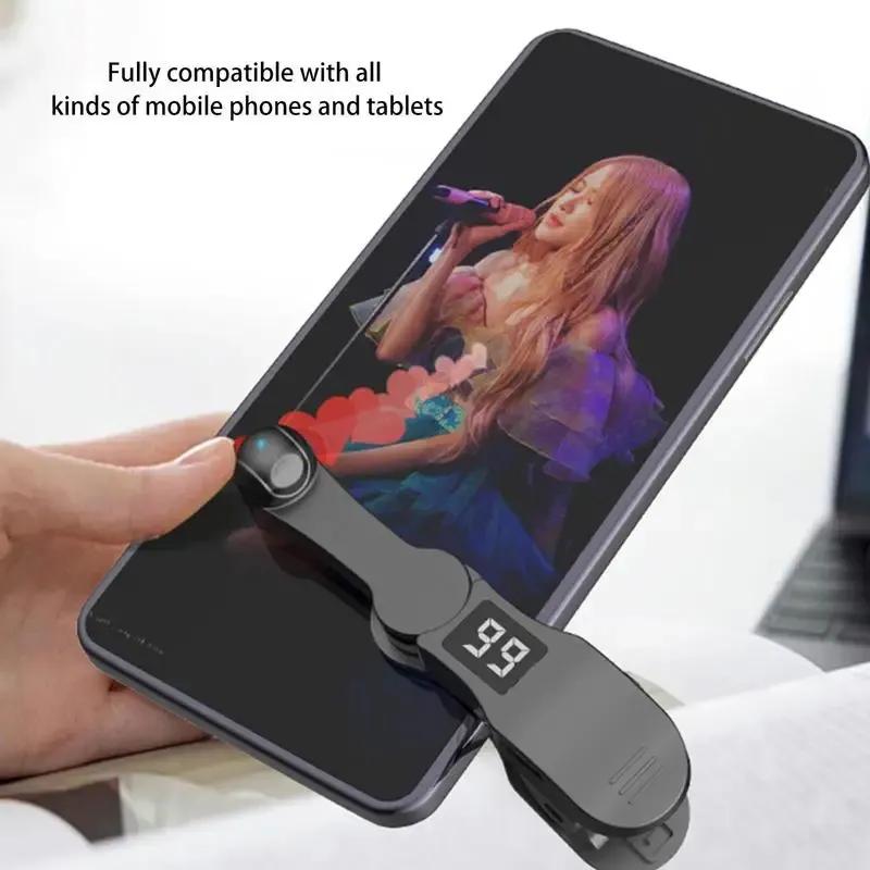 Auto Screen Clicker Mini Simulated Finger Phone Clicking Clicker Clip-on Video Live Liker Game Screen Touch Device for Phone App