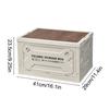 Outdoor camping folding storage box, dual-purpose box for table and storage, camping supplies storage box,