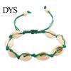 Natural Shell Jewelry for Vacation Handmade Seashell Bracelet, Boho Beaded Adjustable Flexible Rope Bracelets All Sizes Woven String Bracelet