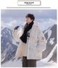 Cross-Border E-commerce Student White Duck Down Jacket: Men's Winter Short Hooded, Windproof, and Warm Thickened for Couples