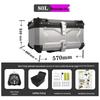 Quick-Release Waterproof Motorcycle Aluminum Tail & Side Boxes (28L-100L)