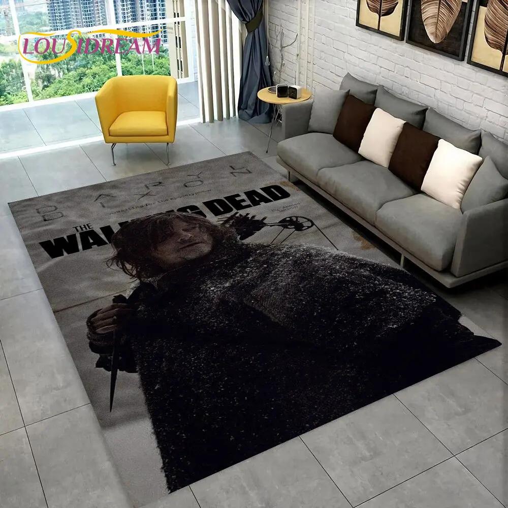 The Walking Dead Horror Area Rug Large,Carpet Rug for Living Room Bedroom Sofa Doormat Decoration,Kids Play Non-slip Floor Mat