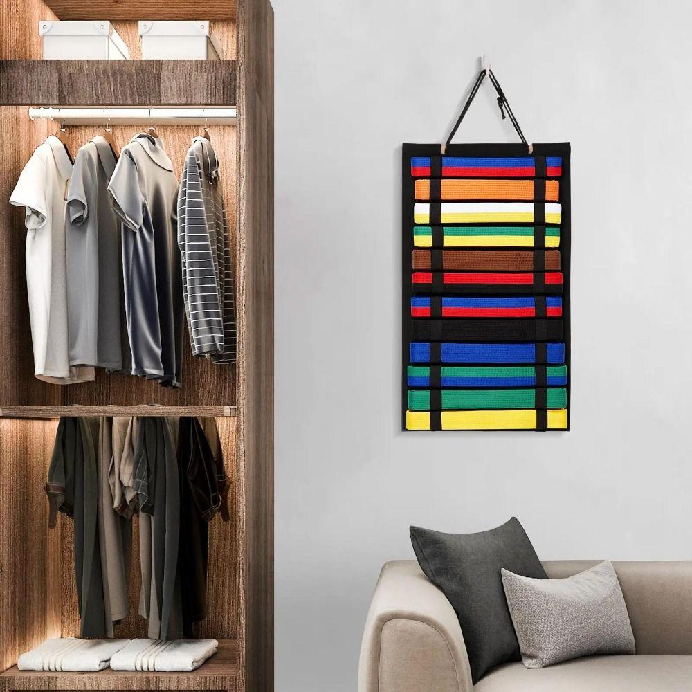 Durable Rack Karate Belt Display Belt Storage Taekwondo Belt Holder  Collection