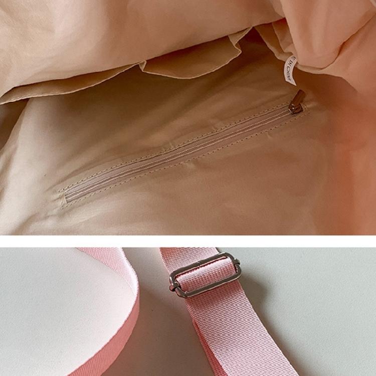 Drawstring Crossbody Shoulder Bag Simple Fashion Bag Versatile Bag Nylon Bags