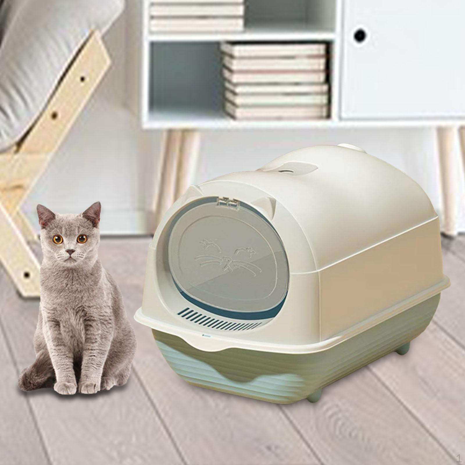 

Ящик для кошачьего туалета с капюшоном и крышкой, большая коробка, товары для домашних животных Light Gray