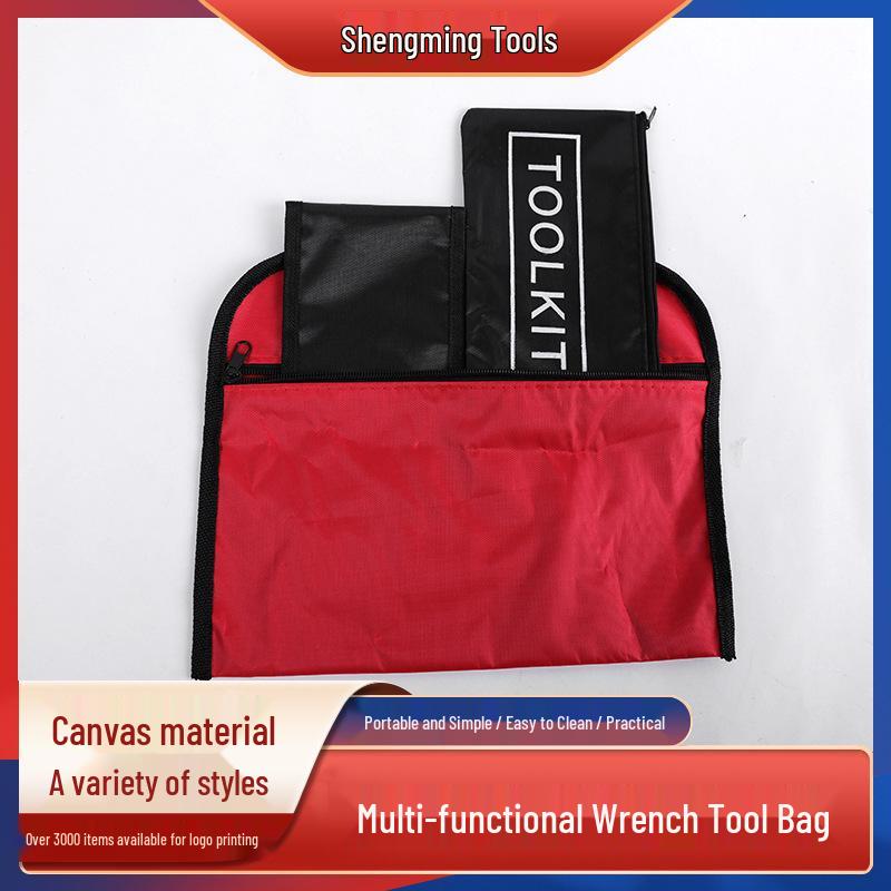 

Canvas Tool Bag with Zipper for Vehicle-Mounted Storage Transparent Plastic Bag