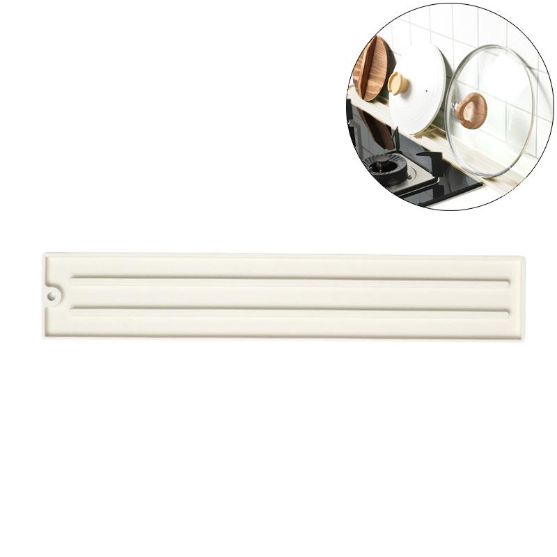 

Хранение крышек кастрюль Силиконовый коврик-органайзер Легкий Гибкий Эффективный Водоотвод Коврик для столешницы Нескользящие канавки бежевый