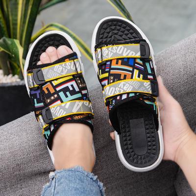 FashionFlat Slides House Walk Around Home Summer Male Slipper Indoor Cheap Shoes 2025 New In Clappers 2024 Original Style Men's Shoe