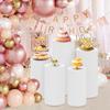 3/5pcs Elastic Wedding Cylindrical Base Tablecloth Circular Dessert Table Birthday Party Decoration Cylindrical Pedestal Covers