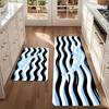 1PC Fish and Tilde  Pattern Kitchen Rug Non-Slip Door Mats Pop Design Bathroom Rug Bath Mat Carpet for Home Sink Laundry Decor