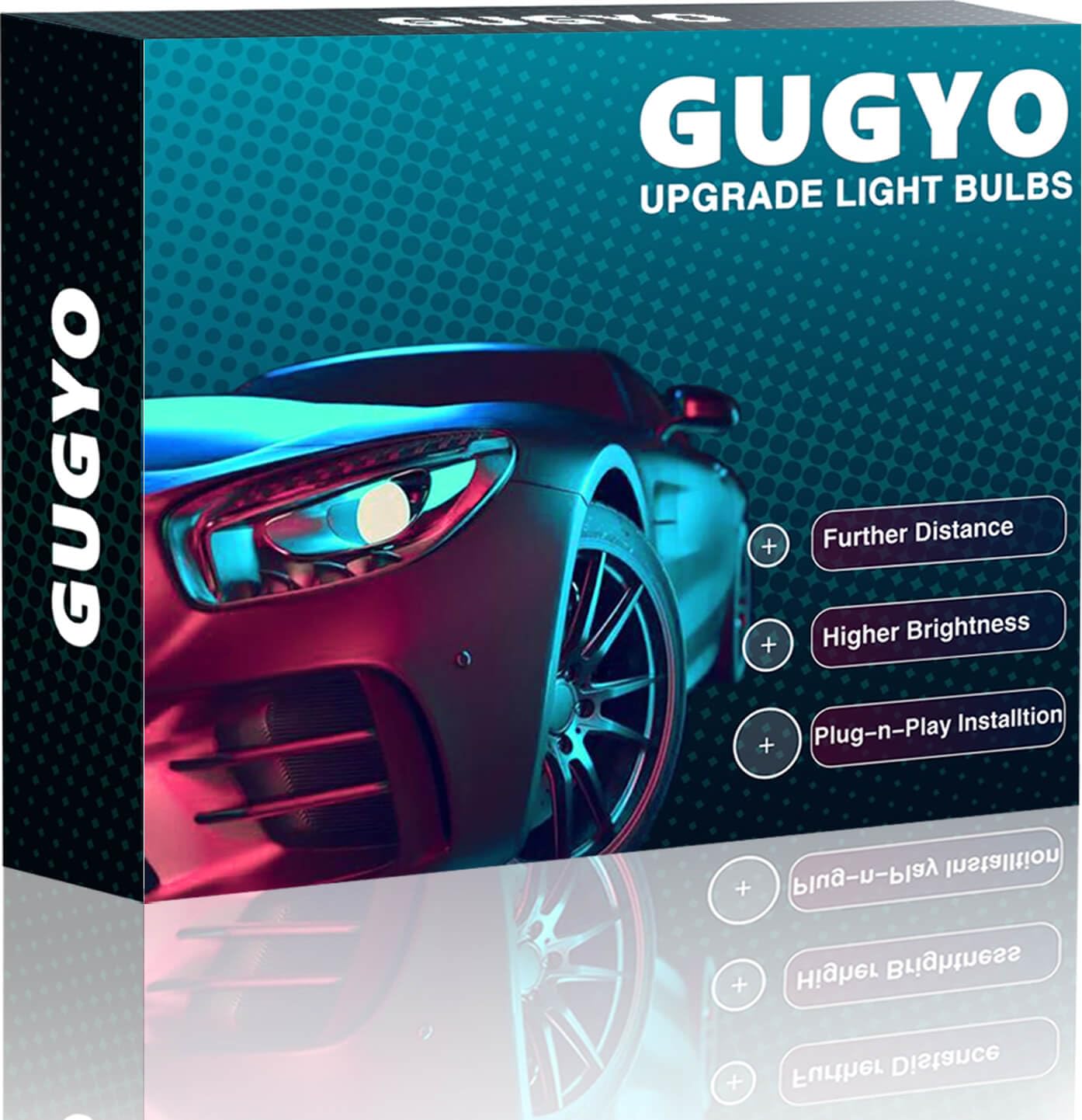 

H4 Светодиодный Осмотр Транспортного Средства 6500K Компактный Прямой Галоген Тихий Тройной Отвод Тепла IP68 Шум для Японских Автомобилей и Гарантия Фары, Соответствует, Белый,