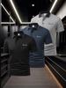 Men's Piped Trim Short Sleeve Polo Shirt, Casual Stargazing Trip Tops, Regular Fit for Night Tour Outdoor Walk Errands Evening Wear
