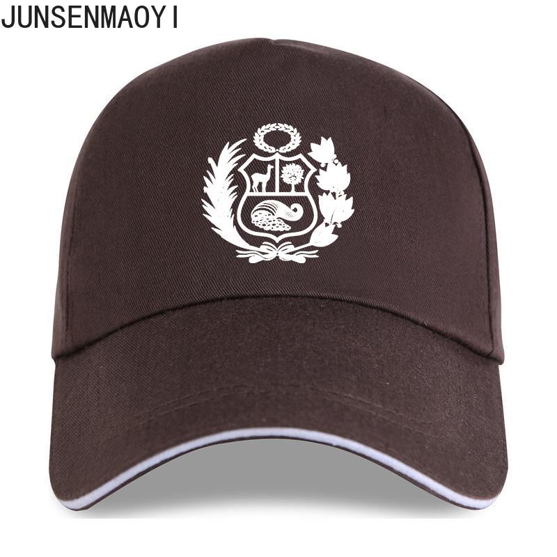Men Women Baseball Cap Peru Peruvian Coat of Arms White Slim Fit Tops Unisex Fashion Snapback Trucker Cap Hip Hop Hats