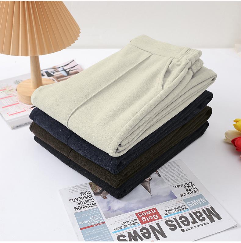 2026 Women's High-Waisted Loose Wide-Leg Pants for Mature Wearers - Spring/Fall Style, Comfortable, Versatile, Multiple Colors