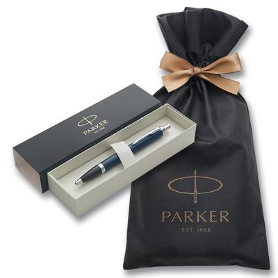 PARKER Ballpoint Pen IM Royal Blue CT Medium Point Wrapping Bag with Brand Logo Gift Box Luxury Official Genuine Imported Product 1975640V3 Oil-based