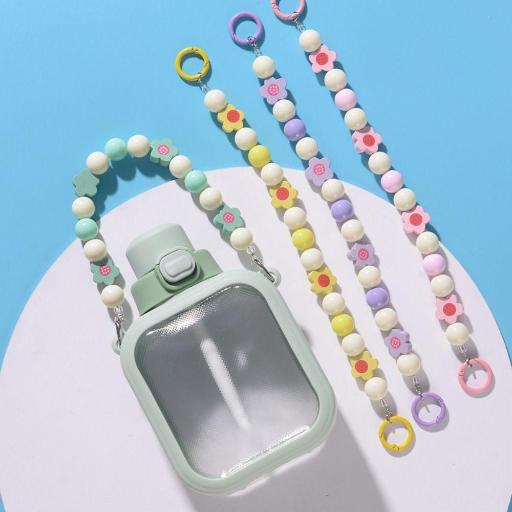

Removable Water Bottle Handle Pearl Chain Water Bottles Accessories Cute Cup Holder фиолетовый