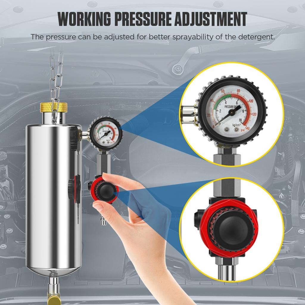 2026  NEWEST Car Fuel Injector Cleaning Machine Auto Non-dismantle Engine Cleaner Washing Tool for Car