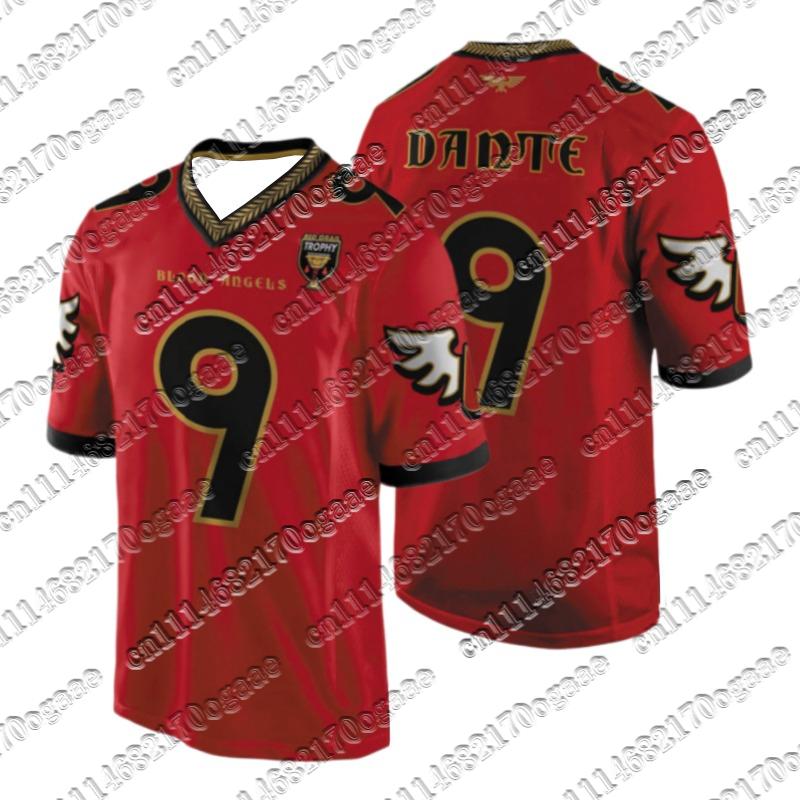 Unisex Space Wolves Sports Jersey Shirt Y2K Oversized Game Fan Football Jersey No.6 Print for Daily Street Style