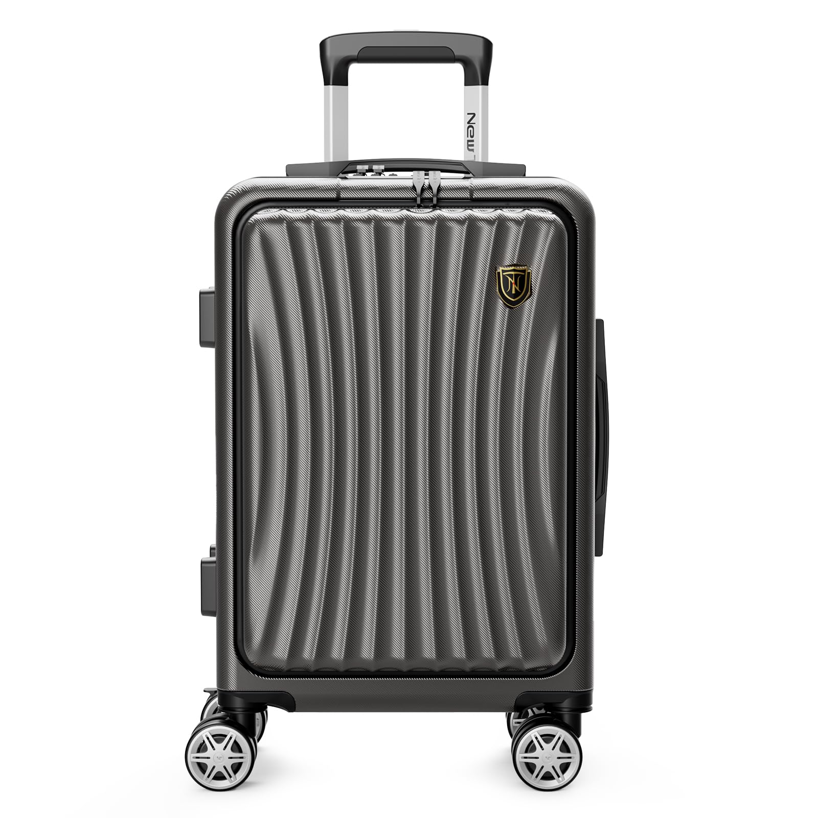 

front improved carry front small carry front inch PC USB YKK TSA double business 40 gun black [New Trip] Carry-on suitcase, opening, balance, case,