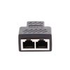 Network Cable Extender Docking Plug 1 To 2 Ways Network Connector RJ45 Splitter Coupler Adapters