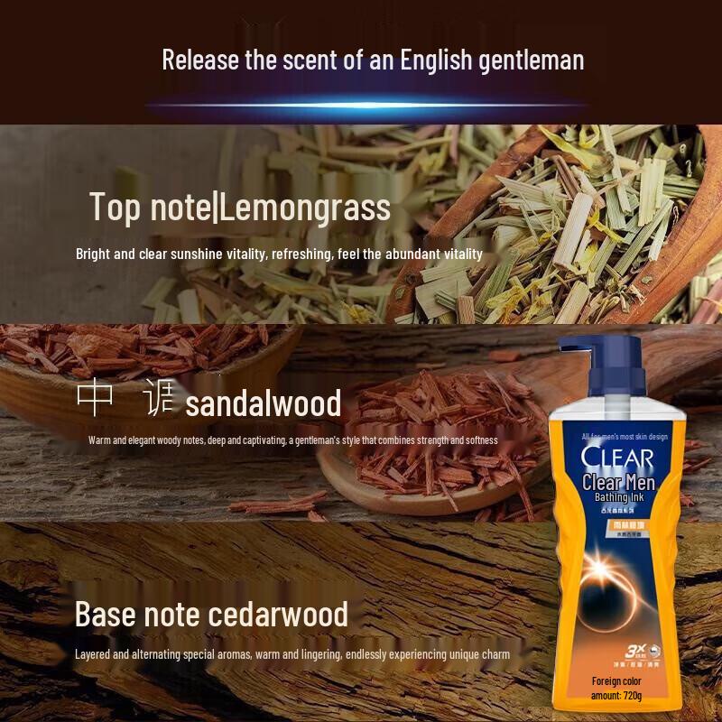 Clear Men's Rainforest Cologne Shower Gel