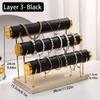1pc Step Velvet Necklace Bracelet Foot Chain Display Stand Desktop Bedroom Dressing Table Sales Cabinet, Business Cabinet