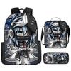 Classic Popular Funny Novelty Gacha 3D Printed 3pcs/Set Pupil School Bags Laptop Daypack Backpack Lunch Bag Pencil Case