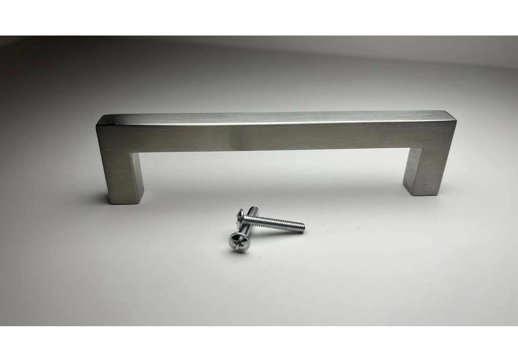 Modern Stainless Steel Square Pull Handle for Cabinets and Drawers