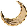 Serving Platter Zinc Alloy Fruit Plate Contemporary HalfMoon Shape Tableware for Home Decoration