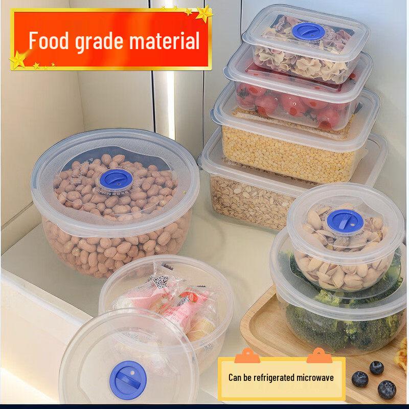 ZISIZ Round Microwave & Freezer Safe Plastic Lunch Box