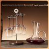 Creative Red Wine Glass Hanging Rack for Living Room Cabinets - Display and Storage Shelf with Ornaments