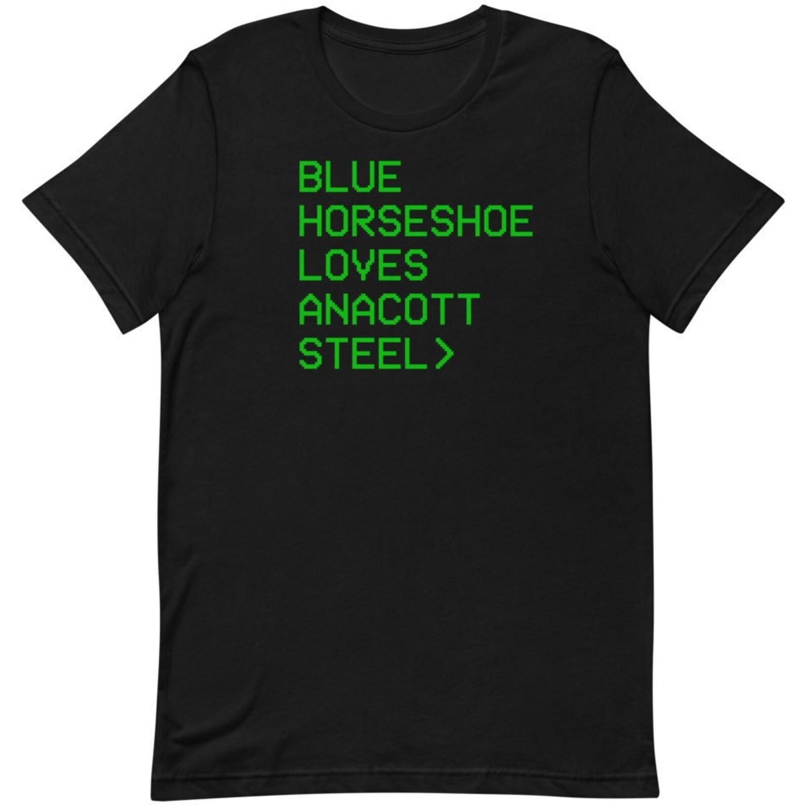 Blue Horseshoe Loves Anacott Steel - Unisex T-Shirt 4XL