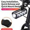Bicycles Headlights Rechargeable Front Upgraded Intelligent Bike Light for Various Weather Commuting