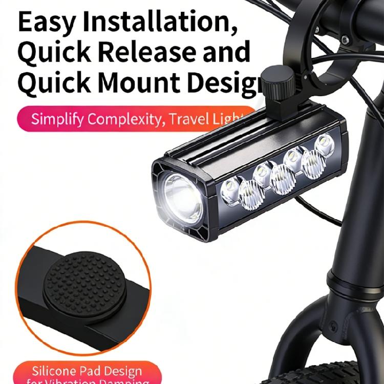 Bicycles Headlights Rechargeable Front Upgraded Intelligent Bike Light for Various Weather Commuting