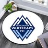 Vancouver Whitecaps FC Bedruckter runder Teppich, rutschfest waschbarer runder Teppich für Wohnzimmer Schlafzimmer Spielzimmer, Sportfan Dekoration, Feiertags-Geburtstagsgeschenk